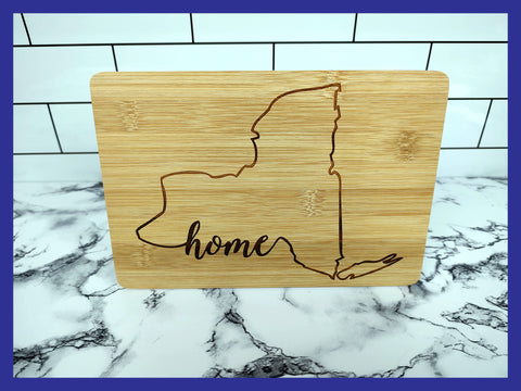 State of New York Home Bamboo Charcuterie Cutting Board