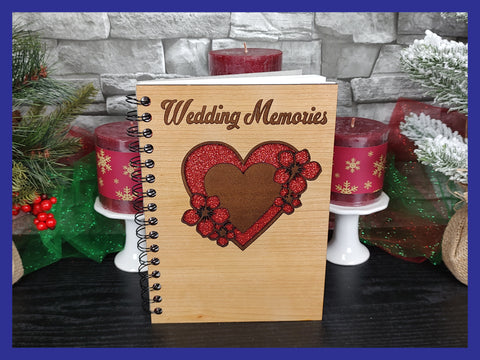 Wedding Memories Double Heart Journal