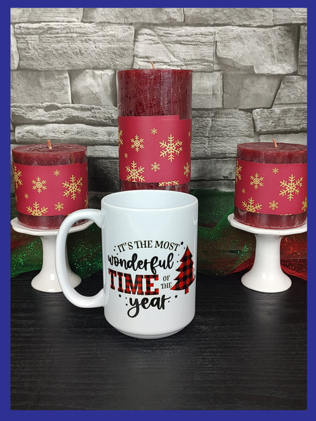 Merry Christmas It's The Most Wonderful Time Of The Year Mugs & Coasters Set