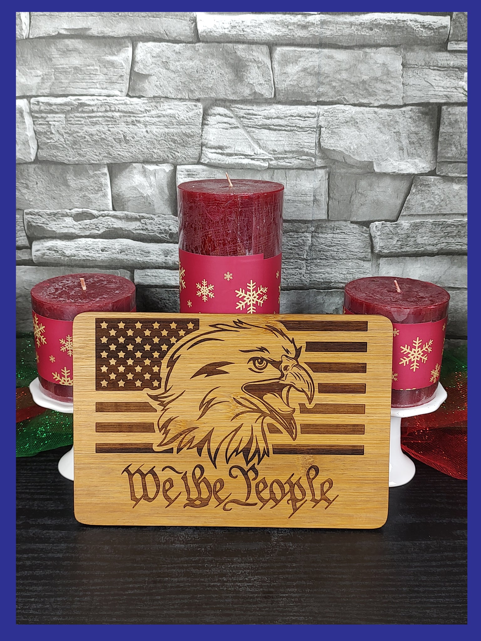 We The People Bamboo Cutting Board