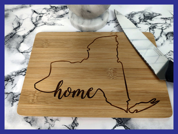 State of New York Home Bamboo Charcuterie Cutting Board