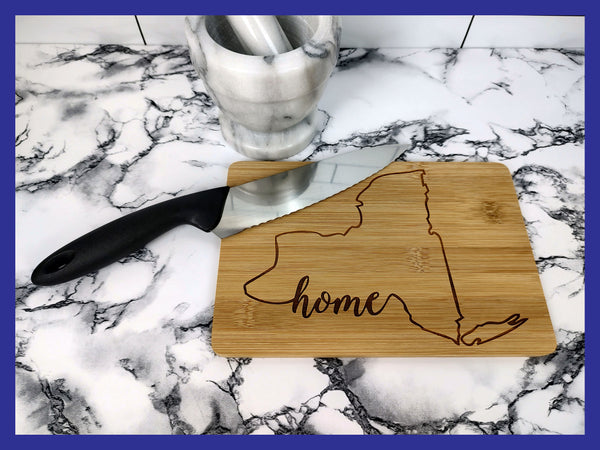 State of New York Home Bamboo Charcuterie Cutting Board