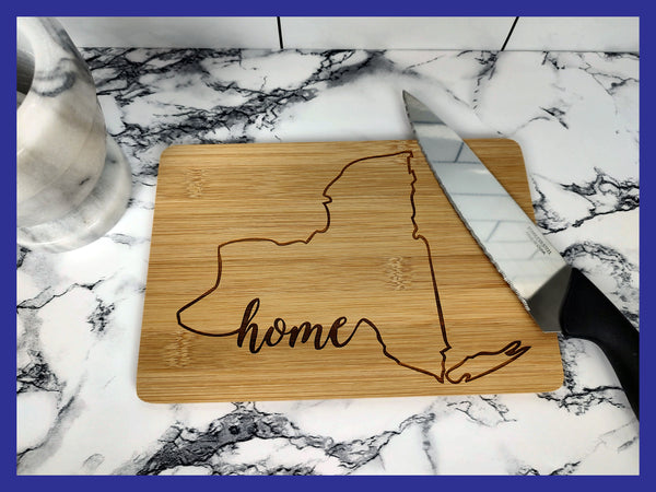 State of New York Home Bamboo Charcuterie Cutting Board