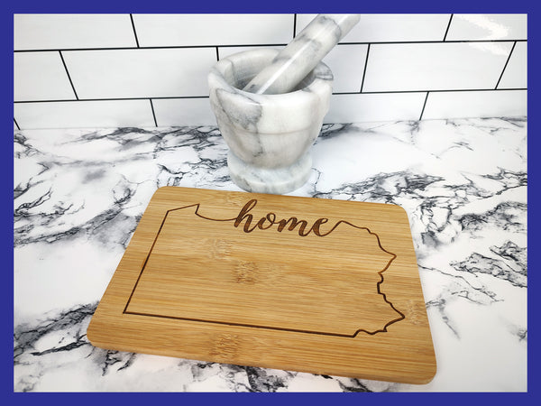 State of Pennsylvania Home Bamboo Charcuterie Cutting Board