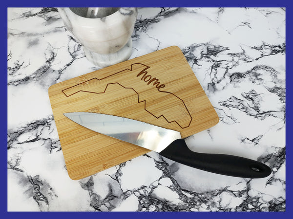 State of Florida Home Bamboo Charcuterie Cutting Board