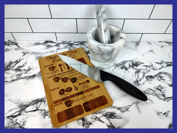 Chocolate Chip Cookie Recipe Bamboo Charcuterie Cutting Board