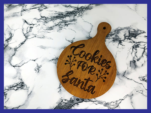 Cookies for Santa Bamboo Coaster / Mini Charcuterie board